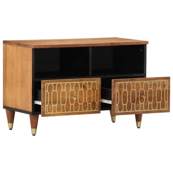 vidaXL TV Cabinet Honey brown Solid mango wood, iron Medium TV Cabinet