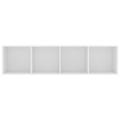 vidaXL Book Cabinet/TV Stand White 56.3"x11.8"x14.2"