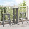 vidaXL Garden Bar Set 3 pcs Light gray HDPE