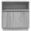 vidaXL LED Sideboard Grey Sonoma 27.95 x 13.58 x 29.53 in