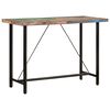 vidaXL Bar Table Mixed color Solid reclaimed wood and iron Large Durable