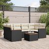 vidaXL Garden Sofa Set Black PE rattan Large Modular Garden Sofa Set