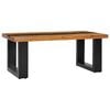 vidaXL Coffee Table Multicolor Teak wood, Mango wood, Polyresin