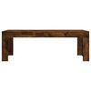 vidaXL Coffee Table Smoked Oak Engineered Wood Medium Minimalistic