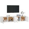 vidaXL Wall-mounted TV Cabinet Set of 2 Wall-Mounted TV Cabinets