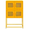 vidaXL Highboard Mustard Yellow Cold-Rolled Steel Highboard Rectangular