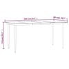 vidaXL Garden Dining Set Black, Cream White