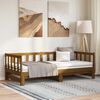 vidaXL Day Bed Honey brown Solid pine wood Double Expandable Day Bed