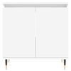 vidaXL Bathroom Cabinet White Engineered wood and iron Medium