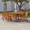 vidaXL Garden Table Brown Solid acacia wood Large Durable Garden Table