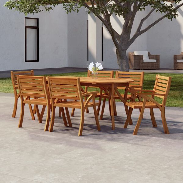 vidaXL Garden Table Brown Solid acacia wood Large Durable Garden Table