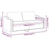 vidaXL 2-seater Sofa Black Fabric (100% polyester), metal, textilene
