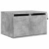 vidaXL Wall-mounted Bedside Cabinet Concrete grey Engineered wood