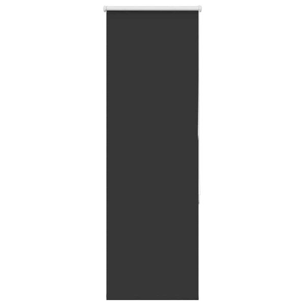 vidaXL Roller Blind Black 100% Polyester, Aluminum (top rail)