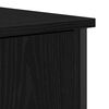 vidaXL Sideboard Black Oak 27.56 x 11.81 x 31.50 in Engineered Wood