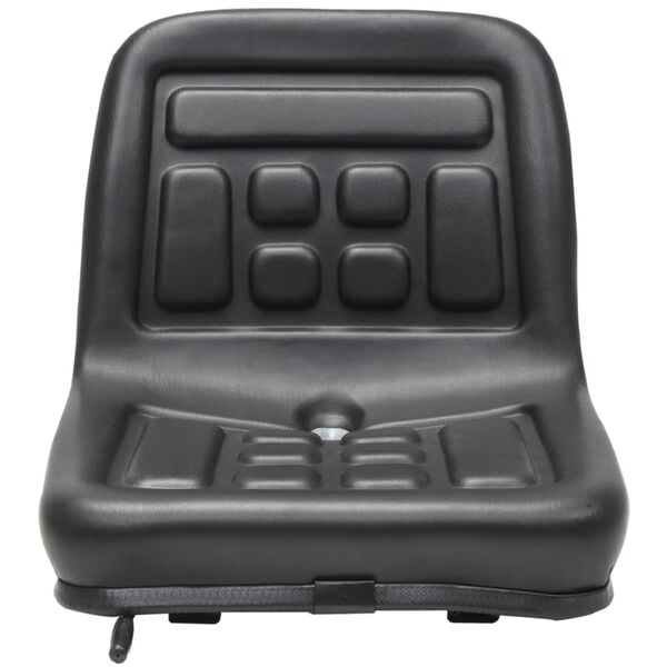 vidaXL Universal Tractor Seat Black Steel frame, PVC upholstery Universal