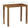 vidaXL Bar Table Solid Acacia Wood 46.4"x23.6"x42.1"