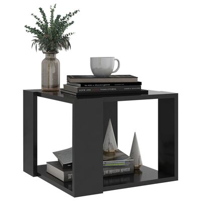 vidaXL Coffee Table Gray 16"x16"x12" Engineered Wood