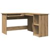 vidaXL Corner Desk Artisan Oak Engineered wood Medium Corner Desk