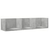 vidaXL Wall Cabinet Concrete grey Engineered wood 29.5in x 7.1in x 6.5in