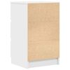 vidaXL Bedside Cabinet White Engineered Wood Bedside Cabinet Rectangular