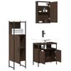 vidaXL Bathroom Furniture Set Brown oak