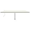 vidaXL Retractable Awning Cream Powder-coated aluminum 236.2 x 118.1 in