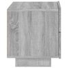 vidaXL Bedside Cabinet Grey Sonoma Engineered Wood Medium Storage
