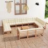 vidaXL Garden Lounge Set Honey brown