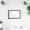 vidaXL Bathroom Mirror Sonoma oak Engineered wood, Glass