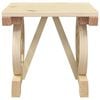 vidaXL Garden Footstool Natural Wood Solid Fir Wood 15.7x14.4x15.2 in