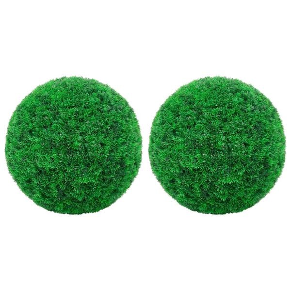 vidaXL Artificial Boxwood Ball Mixed Green Polyethylene Medium