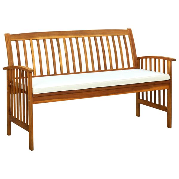vidaXL Garden Bench Warm Acacia Solid Acacia wood 57.9 in Ergonomic