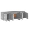 vidaXL TV Cabinet Concrete Grey 47.2x11.8x15.9" Engineered Wood