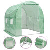 vidaXL Greenhouse Green Galvanized steel, PE mesh fabric Medium
