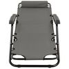 vidaXL Sunlounger Set of 2 Grey