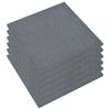 vidaXL Fall Protection Tiles 6 pcs Rubber 19.7x19.7x1.2" Grey