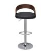 vidaXL Bar Stool Set of 2 Black, Brown