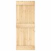 vidaXL Sliding Door with Hardware Set 31.5x82.7" Solid Wood Pine