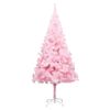vidaXL Artificial Christmas Tree Pink PVC Medium Faux Tree Cone-shaped