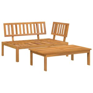 vidaXL Pallet Sofa Set Natural Wood Solid Acacia wood Medium-sized