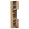 vidaXL Bathroom Cabinet Artisan oak Engineered wood Tall