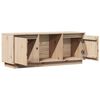 vidaXL TV Cabinet Natural Wood Solid Pine Wood Compact TV Cabinet