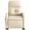 vidaXL Stand Up Massage Recliner Chair Cream Polyester, Metal, Plywood