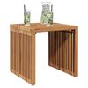vidaXL Garden Side Table Brown 45 x 42.5 x 45 cm Solid teak wood