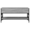 vidaXL Coffee Table Gray Sonoma Engineered Wood and Metal Medium