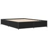 vidaXL Bed Frame Black Engineered wood King Size Modern Bed Frame