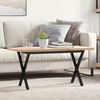 vidaXL Coffee Table Natural wood and black