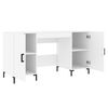 vidaXL Desk White Engineered wood 55.1 x 19.7 x 29.5 in Desk