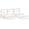 vidaXL Garden Lounge Set White and Anthracite